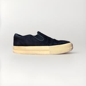 Ash Slip-On Platform Sneakers Shoes Jungle 39 Women's 9 Crocodile Black White